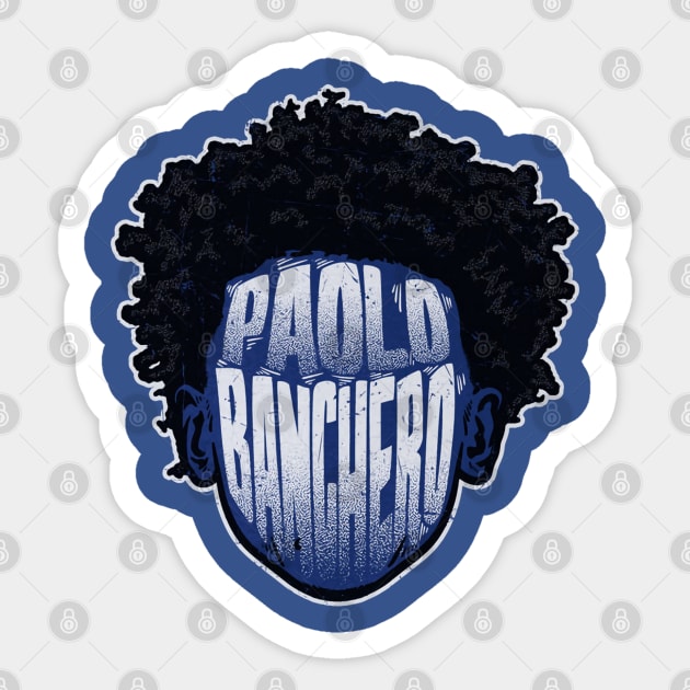 Paolo Banchero Orlando Player Silhouette Sticker by danlintonpro